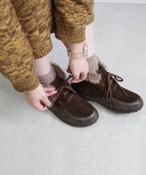 MINNETONKA(ミネトンカ)/ボアショートブーツ【TINLEY】/ブラウン