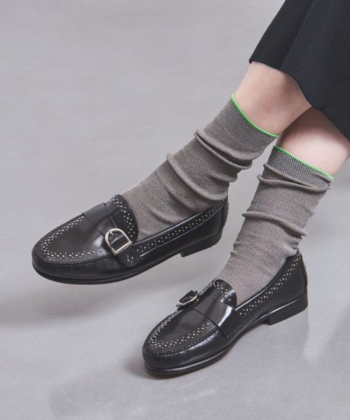 【別注】＜CASTELLANO ＞ベルト スタッズ ローファー あらかじめご了承ください ＜CASTELLANO カステラーノ