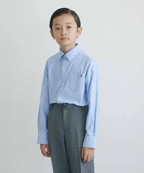 green label relaxing （Kids）(グリーンレーベルリラクシング（キッズ）)/オックスシャツ ロングスリーブ140cm－160cm/LTBLUE