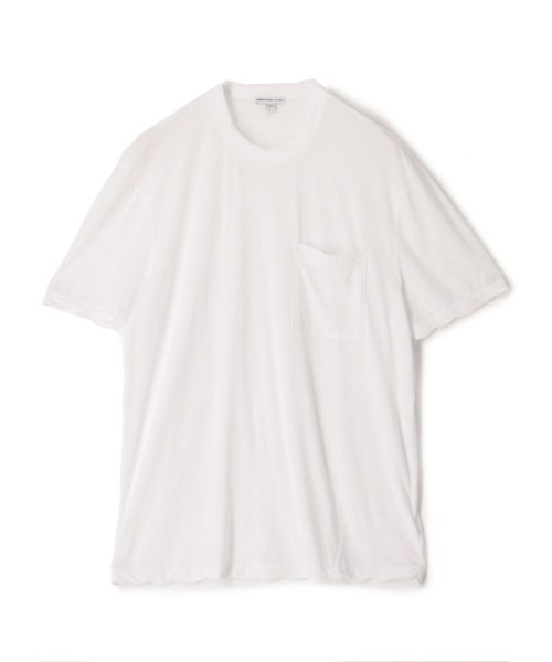 JAMES PERSE(JAMES PERSE)/コットンジャージー ポケット付きTシャツ MHGF3575/11ホワイト