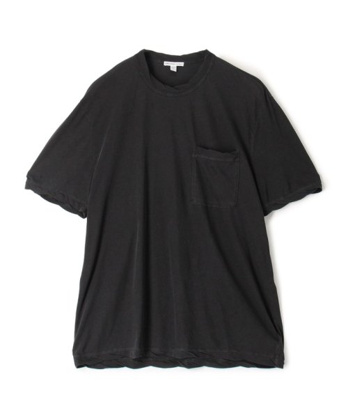 JAMES PERSE(JAMES PERSE)/コットンジャージー ポケット付きTシャツ MHGF3575/18ブラック系