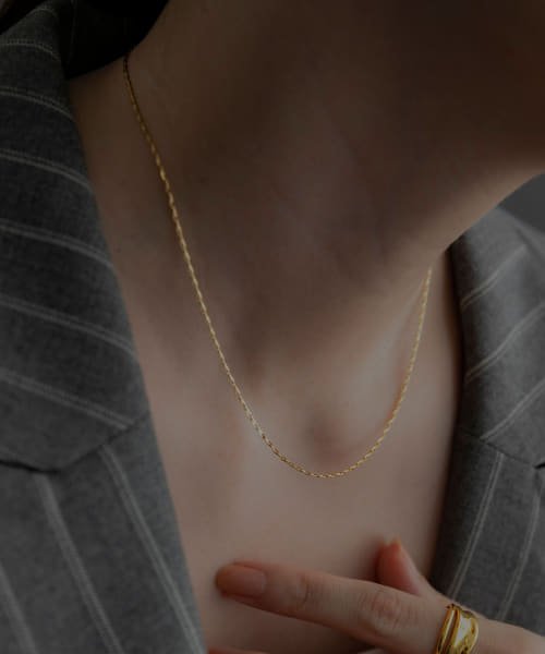 SMELLY(スメリー)/SMELLY so’　slim chain necklace/GLD