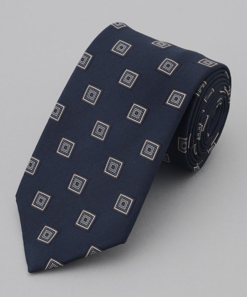 【日本製】西陣ネクタイ_小紋柄 枷染め