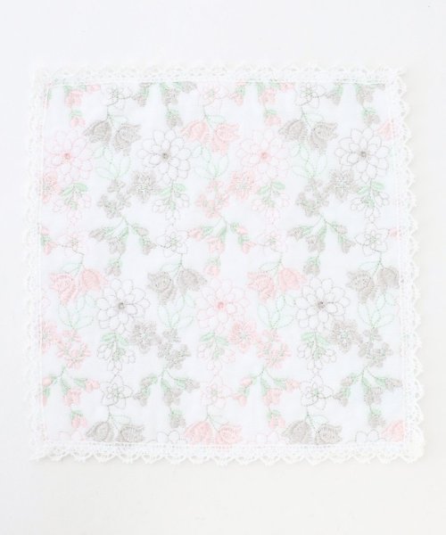 TOCCA(TOCCA)/FLORAL LACE MINI TOWELCHIEF タオルハンカチ/ローズ系