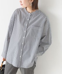 OMNES(オムネス)/【OMNES】コットンブロードバンドカラー長袖シャツ/ブラック