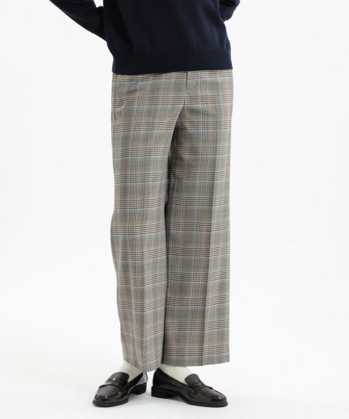 ウォッシャブルウールワイドパンツ 