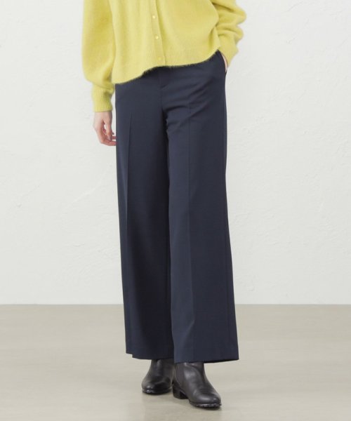 ウォッシャブルウールワイドパンツ 