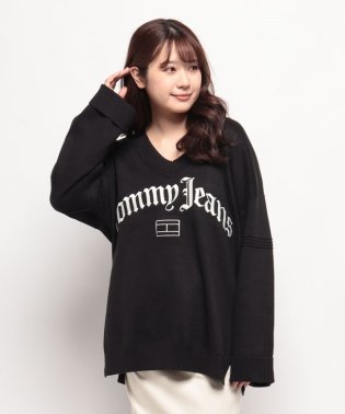 TOMMY JEANS/オーバーサイズグランジセーター/505569494