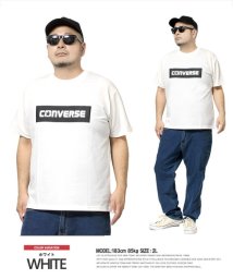 one colors(ワンカラーズ)/コンバース(CONVERSE) 半袖 Tシャツ メンズ 大きいサイズ ロゴ プリント ドライ 吸汗速乾 消臭 抗菌 クルーネック カットソー 半袖Tシャツ 黒 /ホワイト