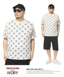 one colors/コンバース(CONVERSE) 半袖 Tシャツ メンズ 大きいサイズ シューズ オールスター ロゴ 総柄 プリント クルーネック カットソー 白 黒 スニーカー/505570955