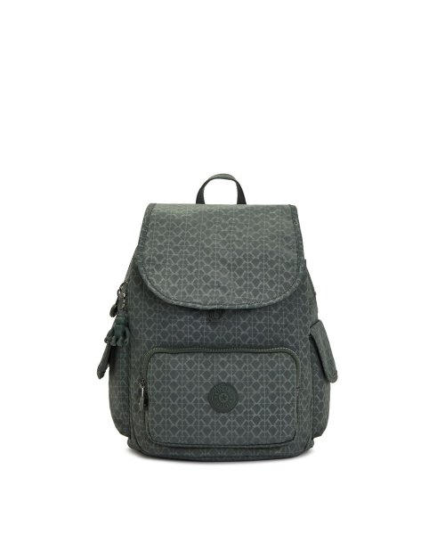 KIPLING(キプリング（公式）)/【正規輸入品】CITY PACK S/Sign Green Emb/グリーン