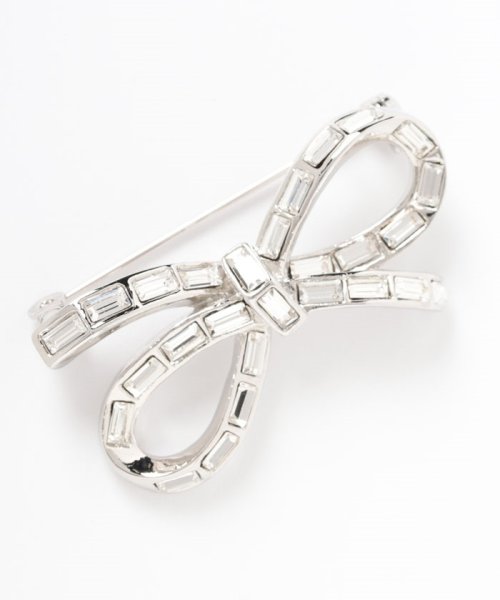 セサンパ リボンモチーフブローチ 合金 ガラス