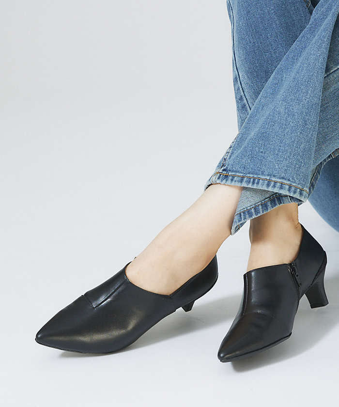 スクエアトゥ 甲深パンプス(504148906)｜阪急百貨店公式通販サイト