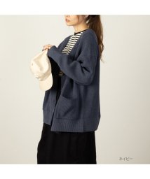 MAC HOUSE(women)(マックハウス（レディース）)/NAVY ネイビー ボタンカーディガン 374021MH/ネイビー