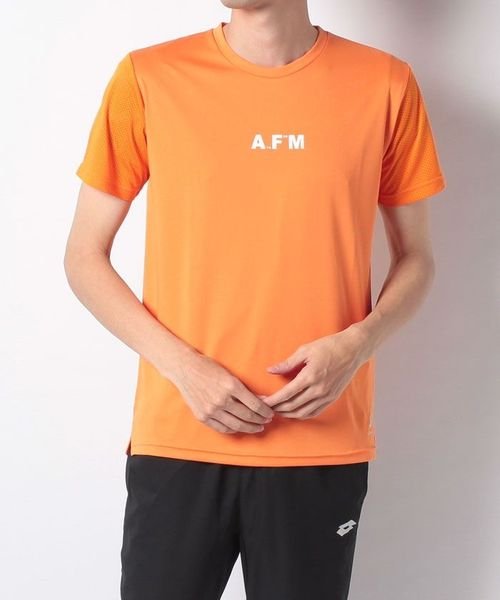 ATHFORM(アスフォーム)/RUN DRYアイスポケット付バックメッシュTシャツ/オレンジ