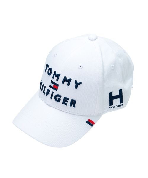 TOMMY HILFIGER GOLF(トミーヒルフィガーゴルフ)/トミー ヒルフィガー ゴルフ トリプルロゴ キャップ/ホワイト