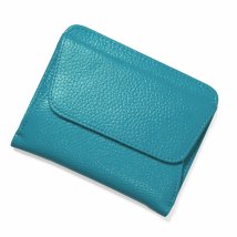 BACKYARD FAMILY(バックヤードファミリー)/Blanc Pomme 二つ折りボックス型ミニ財布/ブルー
