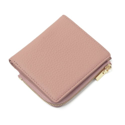 BACKYARD FAMILY(バックヤードファミリー)/Blanc Pomme 牛革 スキミング防止 薄型二つ折り財布/ピンク
