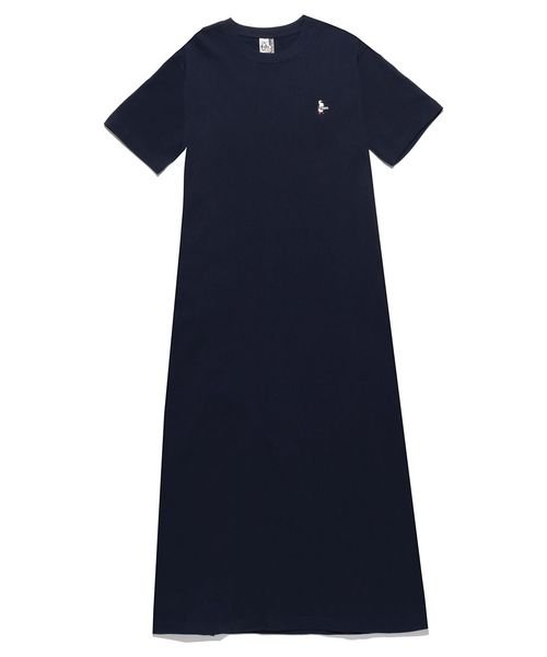 CHUMS(チャムス)/BOOBY PIQUE CREW LONG DRESS (ブービー ピケ クルー ロング)/NAVY