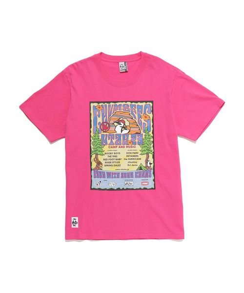 CHUMS(チャムス)/CHUMS FES T－SHIRT (チャムス フェス Tシャツ)/PINK