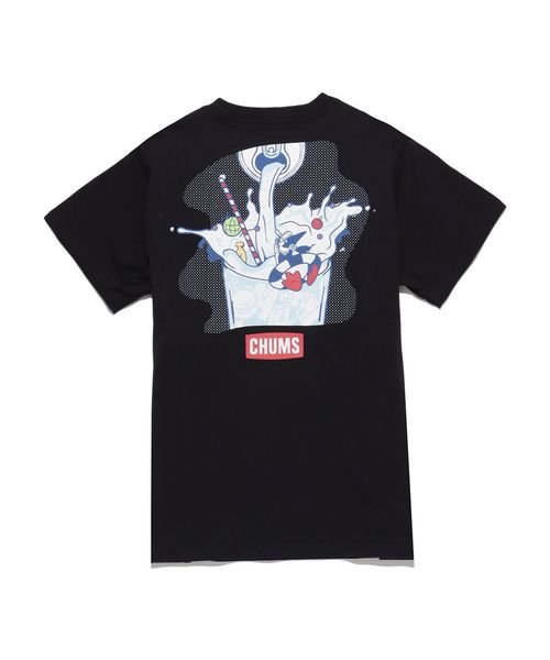 CHUMS(チャムス)/CHUMS SODA T－SHIRT (チャムス ソーダ Tシャツ)/BLACK