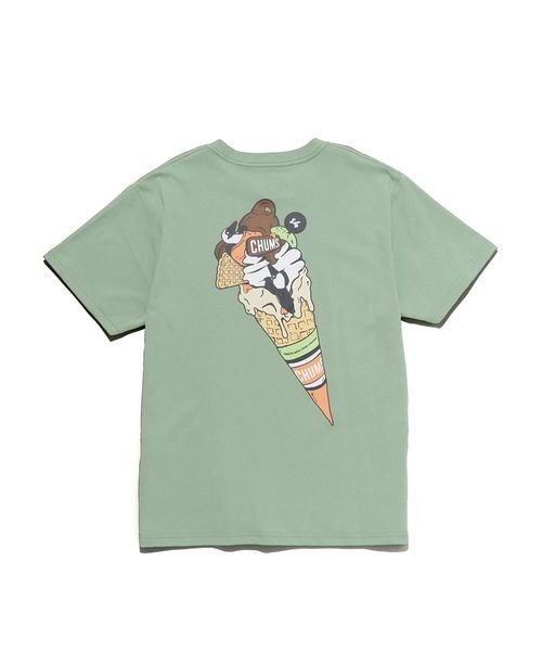 CHUMS(チャムス)/CHUMS ICE CREAM SHOP T－SHIRT (アイス クリーム ショップ Tシャツ)/BASIL