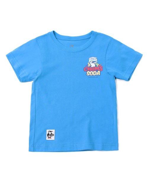 CHUMS(チャムス)/【チャムスノベルティキャンペーン対象商品】KIDS CHUMS SODA T－SHIRT (キッズ チャムス ソーダ Tシャツ)/BLUE