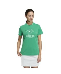 adidas/PLAY GREEN グラフィック半袖モックネックシャツ/505621174