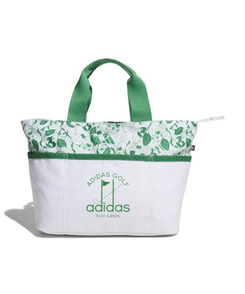 adidas(adidas)/PLAY GREEN グラフィック ラウンドバッグ/ホワイト/グリーン