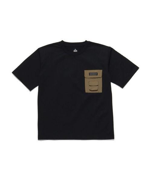 TARAS BOULBA(タラスブルバ)/ジュニアドライポケットTシャツ/ブラック