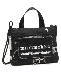 Marimekko/マリメッコ ショルダーバッグ ハンドバッグ ファニー ロゴ ブラック レディース MARIMEKKO 092210 992/505622346