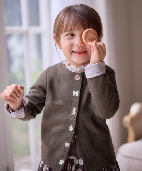 スイーツ スナップボタン カーディガン(505623769) エニファム(キッズ)(anyFAM(KIDS)) MAGASEEK ドット カーディガン 女の子 100