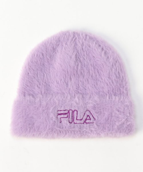 FILA（Hat）(フィラ（ボウシ）)/FLD Feather Knit Watch/パープル