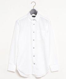 D'URBAN/ドビーホワイトドレスシャツ(スナップダウン)/505495746