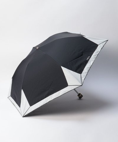 晴雨兼用折りたたみ日傘　バイカラーロゴ刺繍