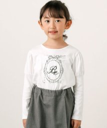 BeBe(ベベ)/スムースロゴプリントTシャツ(90～150cm)/オフホワイト