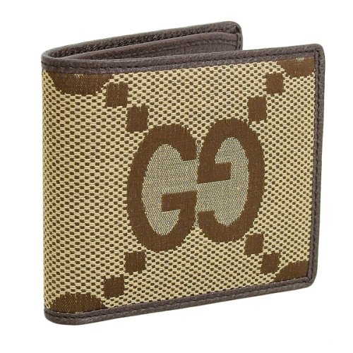 GUCCI(グッチ)/GUCCI グッチ ジャンボ GG 二つ折り 財布 カード ケース/ブラウン