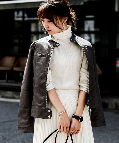 Fashion Letter ファッションレター ライダースジャケット レディース 
