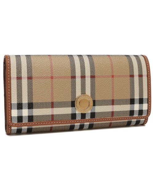 バーバリー 長財布（かぶせ蓋） ベージュ レディース BURBERRY 8070414 A7026 BURBERRY バーバリー 長財布 かぶせ蓋 ベージュ レディース