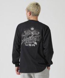 AVIREX(AVIREX)/《直営店限定》TWIN DRAGON L/S T－SHIRT / ツイン ドラゴン 長袖 Tシャツ / AVIREX / アヴィレックス/ブラック