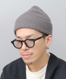 Besiquenti(ベーシックエンチ)/アクリル ワッフル ニットワッチ ニット帽 ニットキャップ 帽子 メンズ ユニセックス カジュアル/グレー