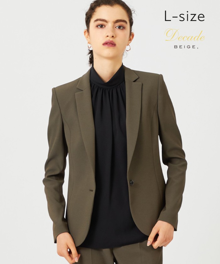 BEIGE 【L−size】LUIZA / テーラードジャケット KHAKI 10 BEIGE 【L−size】LUIZA / テーラードジャケット KHAKI 10