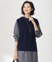 J.PRESS LADIES(J．プレス　レディス)/【洗える】DRALON MERINO ニット ベスト/ネイビー系