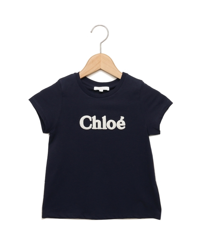 セール】クロエ Tシャツ・カットソー キッズ ネイビー ガールズ CHLOE