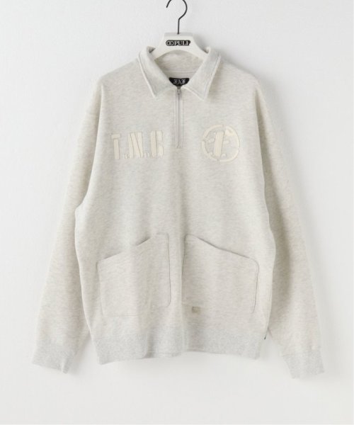 PULP(パルプ)/【FAF (FAKE AS FLOWERS) / フェイク アス フラワーズ】HALF ZIP SWEAT TOP/グレーA