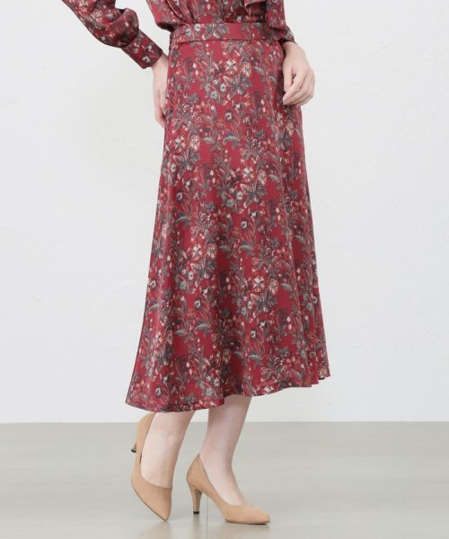 【LIBERTY】HESTIA ノーブルサテン　フレアラインスカート LIBERTY HESTIA