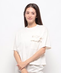 BENETTON (women)/フリルポケット付きショート丈半袖Tシャツ・カットソー/505574840