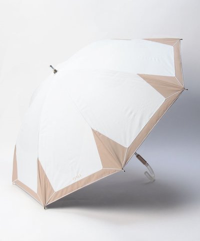 晴雨兼用日傘　バイカラーロゴ刺繍