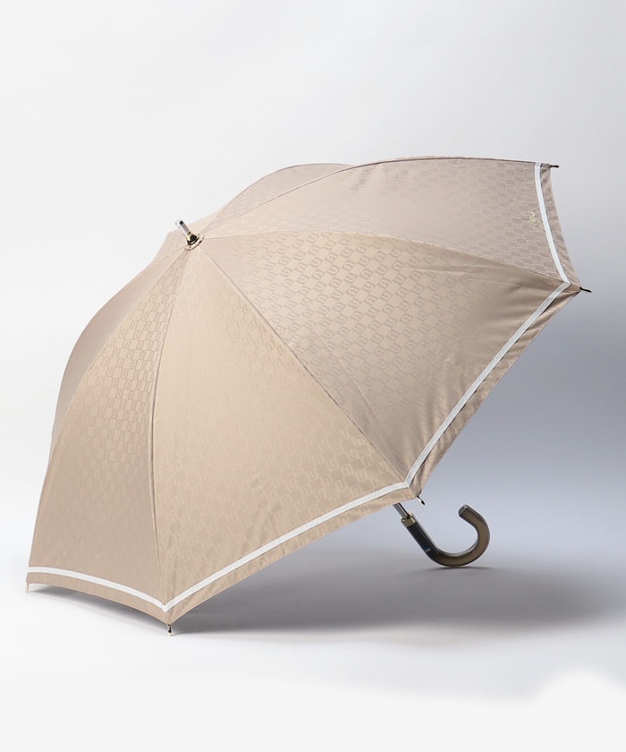 新品！フルラ　高級ジャガード織　折りたたみ傘　晴雨兼用　日傘 雨傘】フルラ (FURLA) モノグラム 折りたたみ傘 ジャカード織 UV
