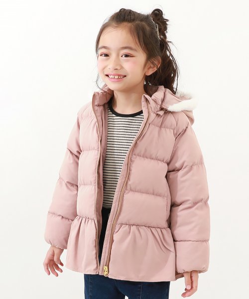 デビロック(devirock) |洗える ファイバーダウン ペプラムジャケット  